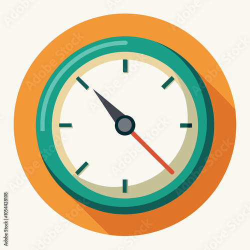 wall clock vector illustration