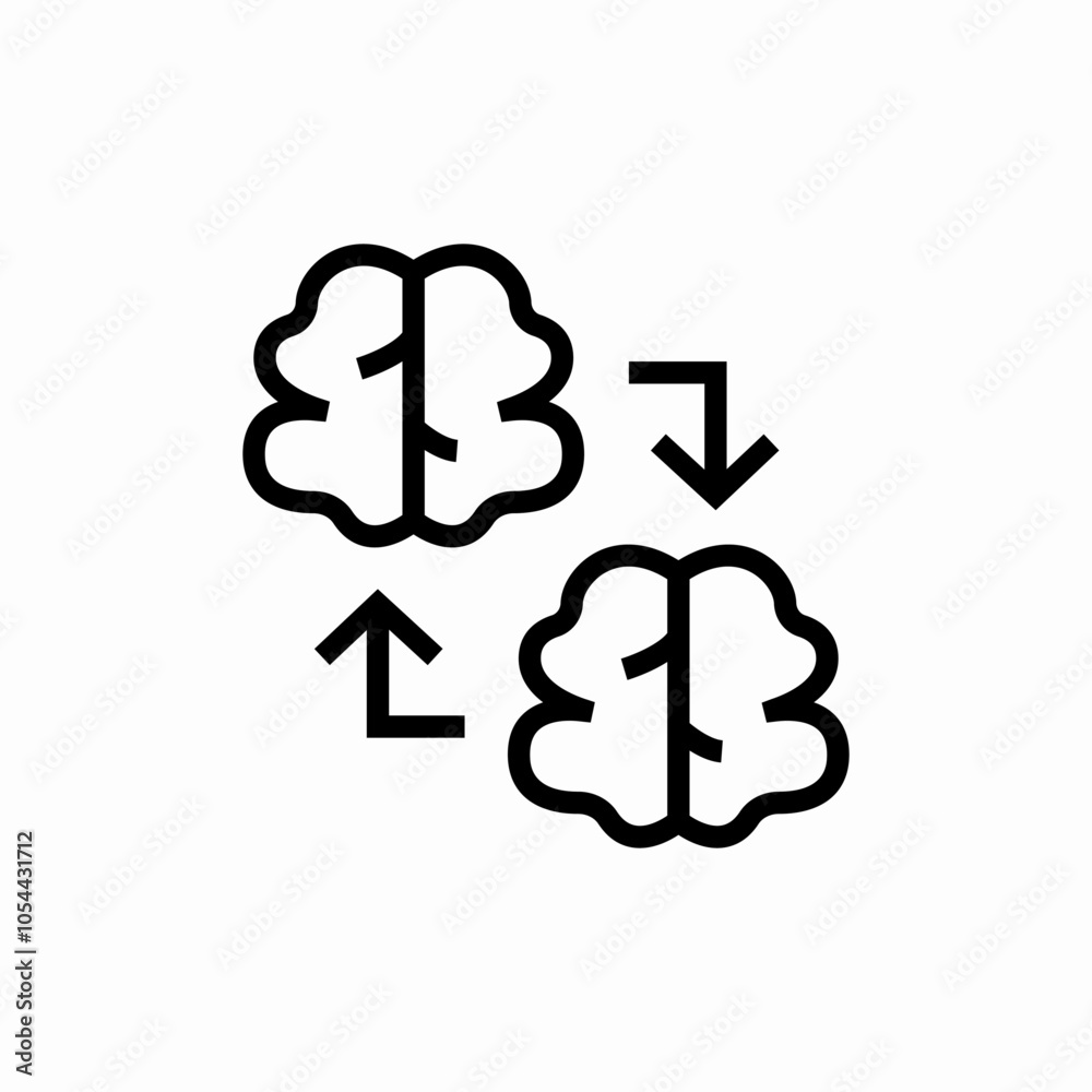 brains information icon sign vector brains information icon sign vector