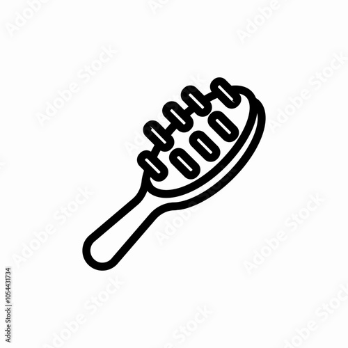 brush comb icon sign vector