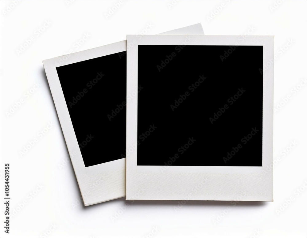 polaroid photo frame both sides isolated on white polaroid photo frame both sides isolated on white