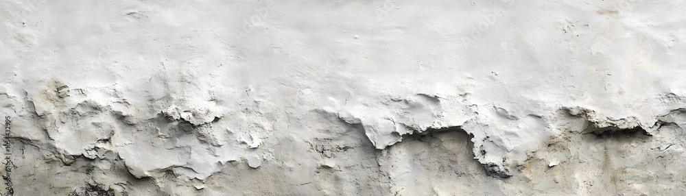 Fototapeta premium White and Grey Cracked Wall Texture
