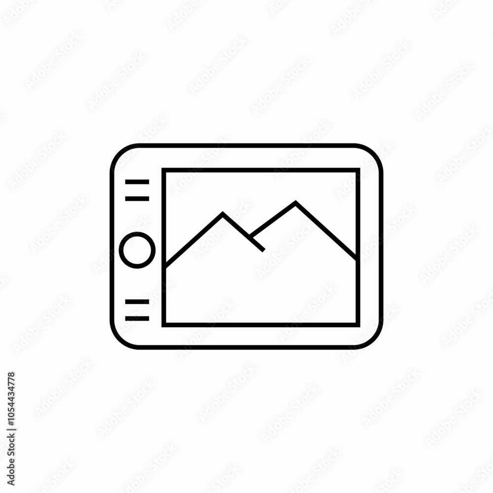 tablet photo icon sign vector tablet photo icon sign vector
