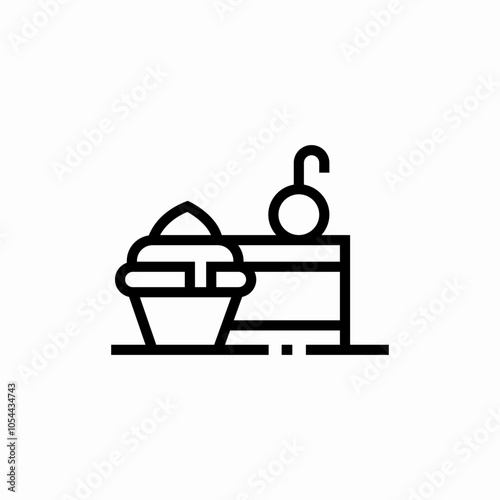 sweats dessert icon sign vector