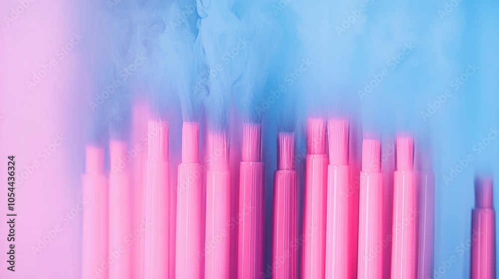 Pink and Blue Gradient Brushes in Minimalist Artistic Composition
Pink and Blue Gradient Brushes in Minimalist Artistic Composition