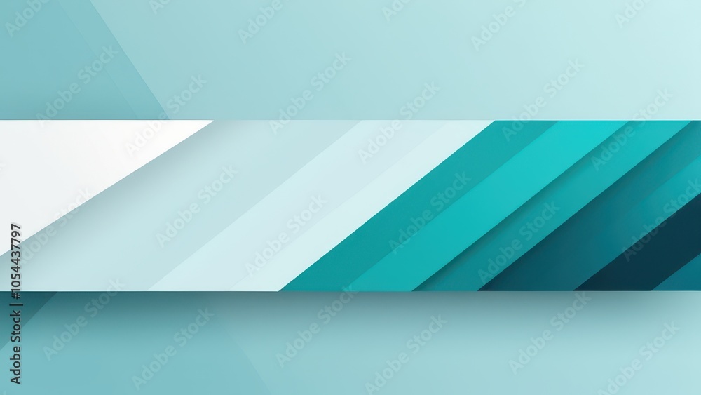 Fototapeta premium YouTube banner background with abstract geometric layers and a blank center rectangle, ideal for adding channel titles or personal branding