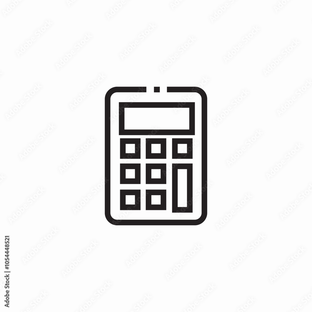 calculator count icon sign vector calculator count icon sign vector
