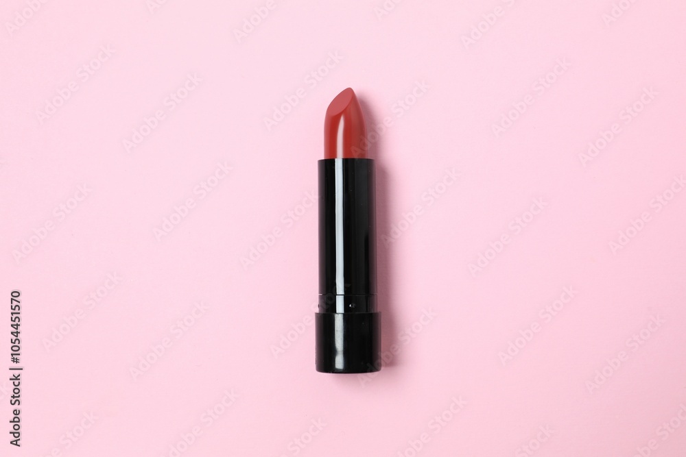 Red lipstick on a colored background Red lipstick on a colored background