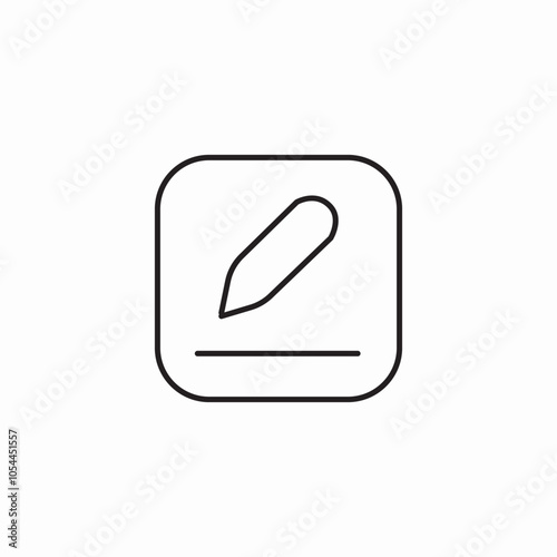 note write icon sign vector