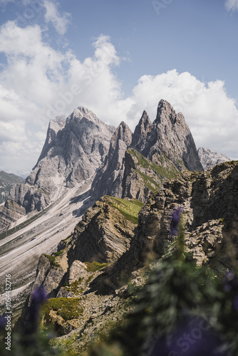 Canvas-taulu landscape in the dolomites - Italy