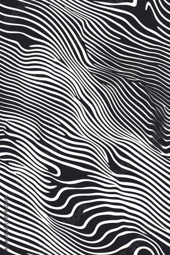 Wallpaper Mural Vertical Art texture with thin monochrome wavy stripes. Creative background with distorted lines. Torontodigital.ca