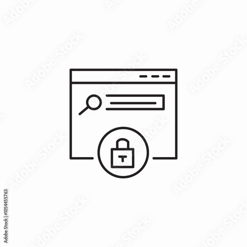 seo security safety icon sign vector