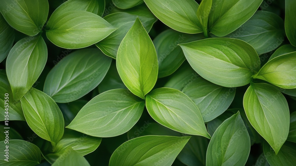 A vibrant collection of green leaves showcasing natures beauty and diversity in a close up view A vibrant collection of green leaves showcasing natures beauty and diversity in a close up view