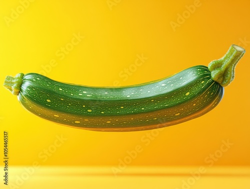 Green zucchini with spots on it photo