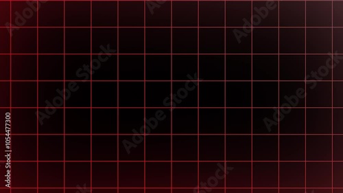 red smooth moving grid with some vignette