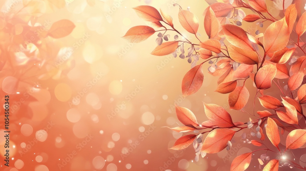 Autumn leaves on the fall blurred background. Autumn concept Autumn leaves on the fall blurred background. Autumn concept