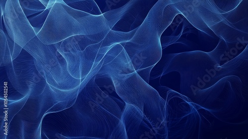 A blue background with swirling lines, representing the connections in a brain. This image is perfect for projects about artificial intelligence, big data, and how our brains work.