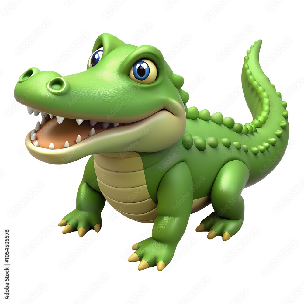 Fototapeta premium A crocodile on white background png