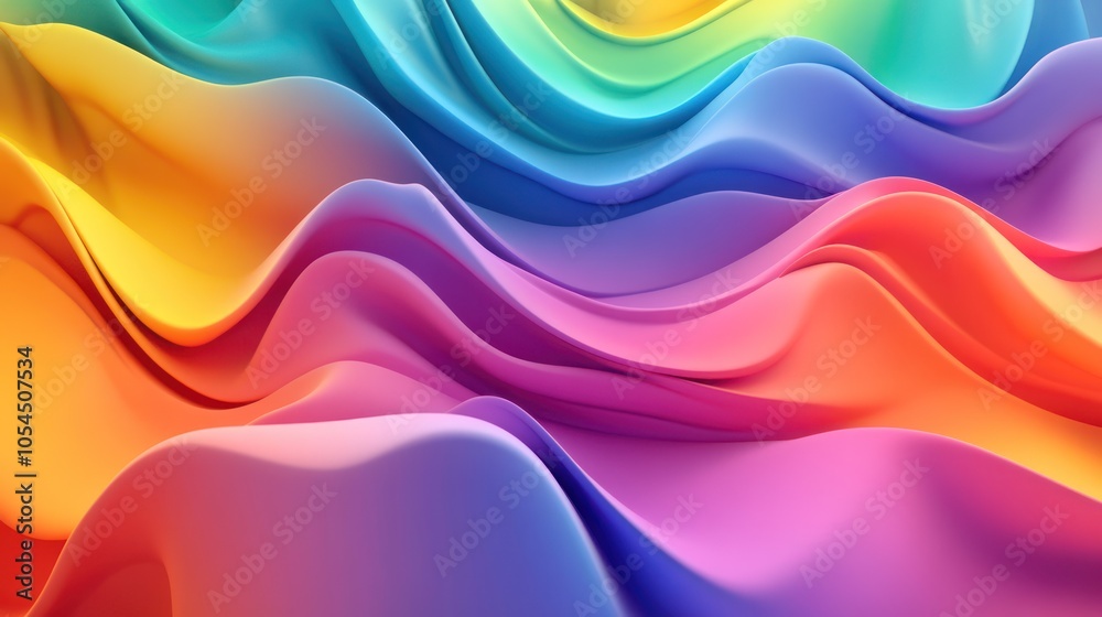 A vibrant wave of colorful flowing patterns creating a dynamic abstract design. A vibrant wave of colorful flowing patterns creating a dynamic abstract design.
