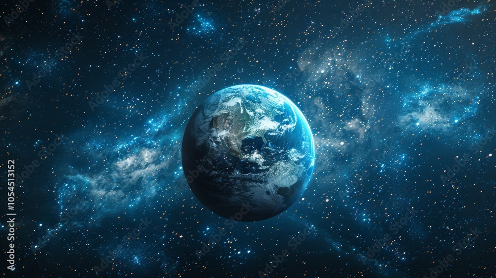 Earth in the Vastness of Space: A Celestial Tapestry Earth in the Vastness of Space: A Celestial Tapestry