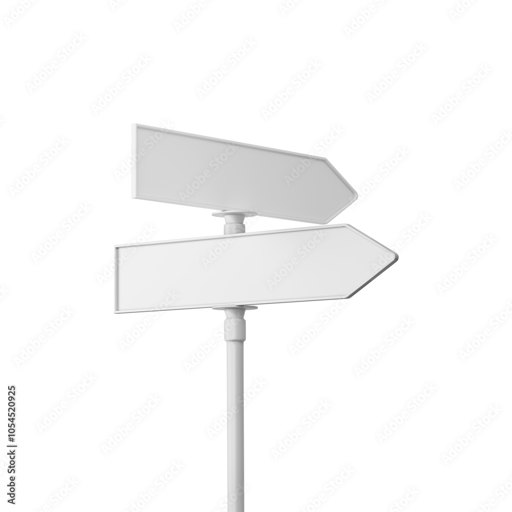 Fototapeta premium Urban Street Direction Signs for City Navigation and Public Directions