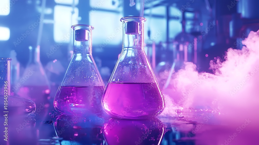 Diethyl ether (CH3CH2OCH2CH3) in a lab setting. Diethyl ether (CH3CH2OCH2CH3) in a lab setting.