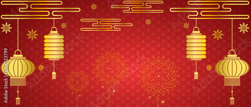 chinese year happy new year celebration holiday red background