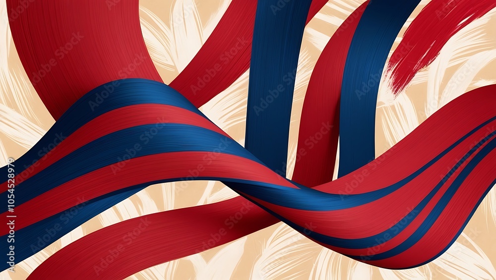 Fototapeta premium Abstract colorful wavy background. Generative Ai.