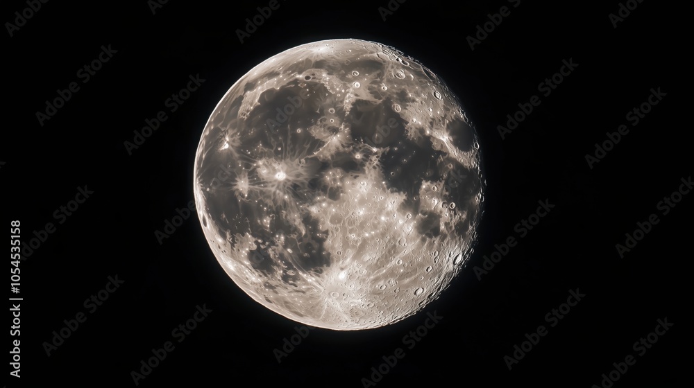 Fototapeta premium close-up Moon space mission 2024