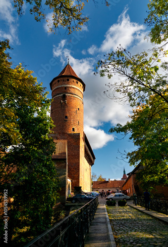 Medieval gothic castle in Olsztyn, Poland