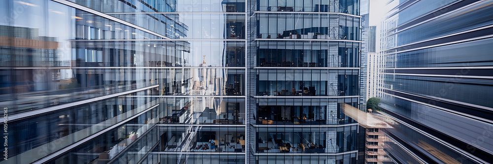 Modern glass buildings blue and grey abstract urban architecture city life business concept Modern glass buildings blue and grey abstract urban architecture city life business concept