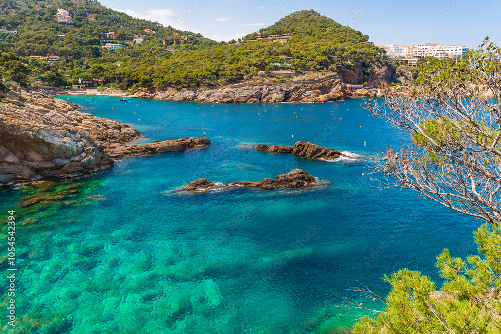 Fototapeta premium Calas de Aguafreda y Sa Tuna, Begur, Catalonia, Spain