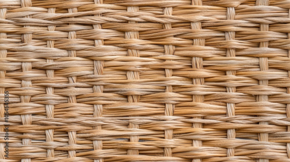 This close-up showcases the intricate woven pattern of jute fabric, featuring a rich earthy texture and high-resolution details SEAMLESS PATTERN