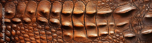 Wallpaper Mural Close-up of Brown Crocodile Leather Texture Torontodigital.ca