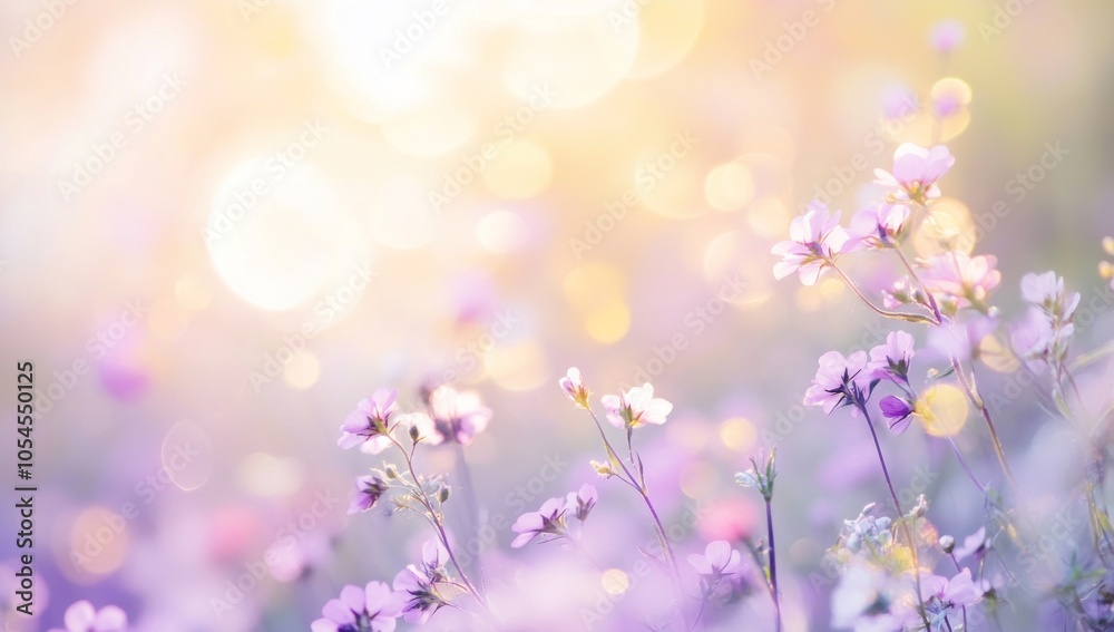 Delicate Flowers in a Field of Light Delicate Flowers in a Field of Light