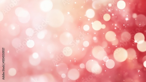 Soft pink bokeh lights create a dreamy background for celebrations