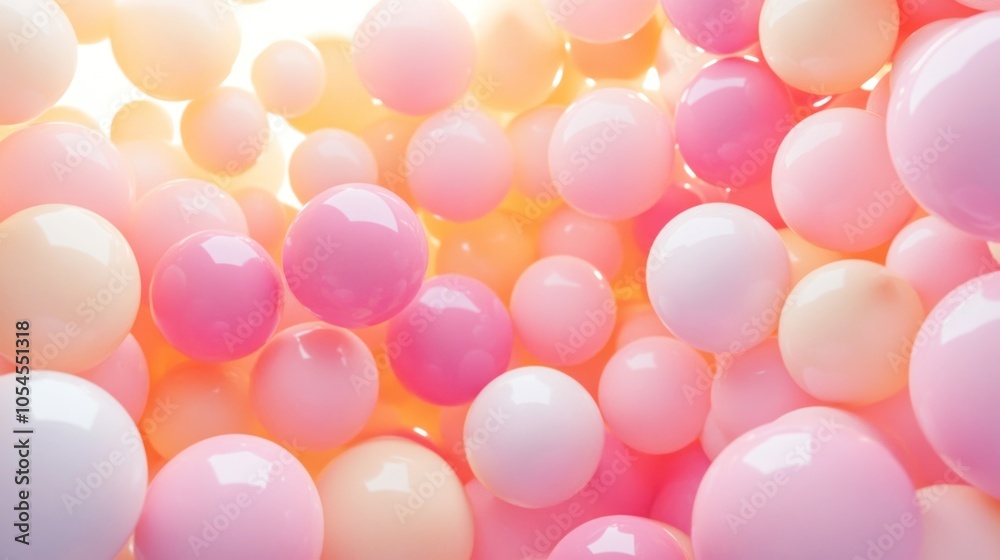 Pastel Balloons Abstract