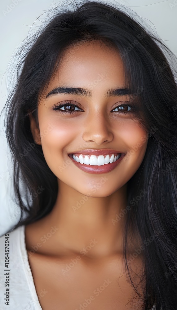 a close up photo portrait of a beautiful young asian indian woman on white background a close up photo portrait of a beautiful young asian indian woman on white background