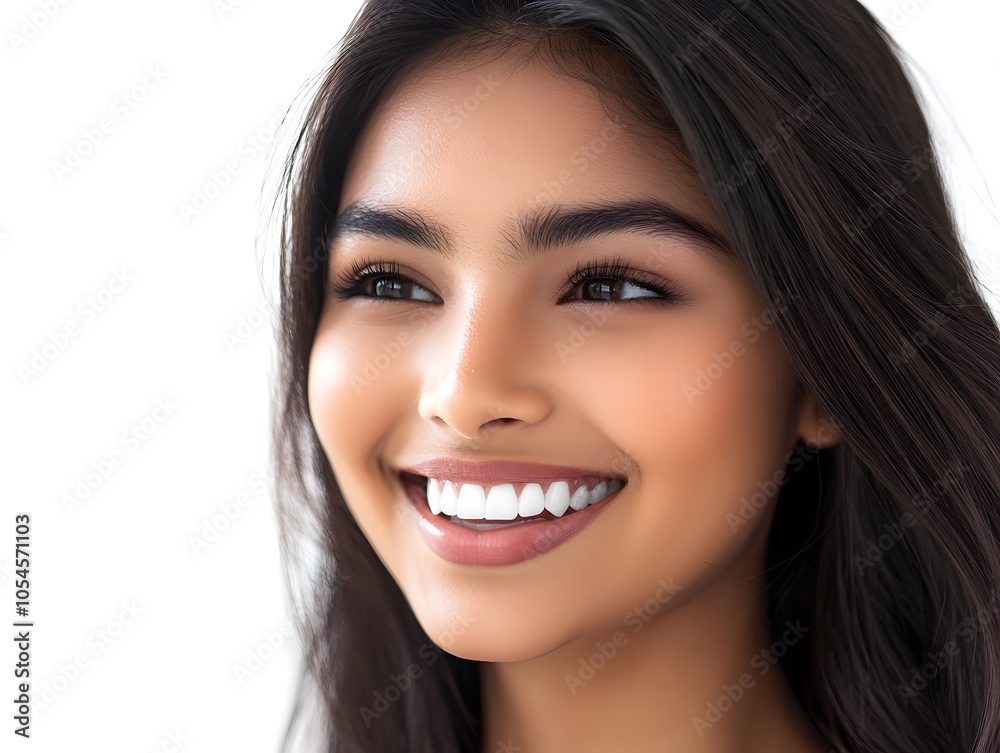 a close up photo portrait of a beautiful young asian indian woman on white background a close up photo portrait of a beautiful young asian indian woman on white background
