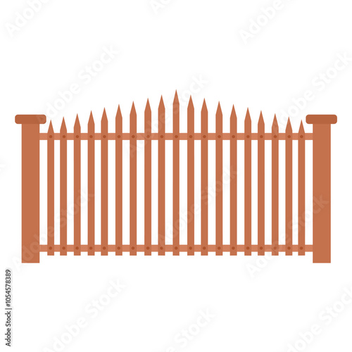 Wooden fence
