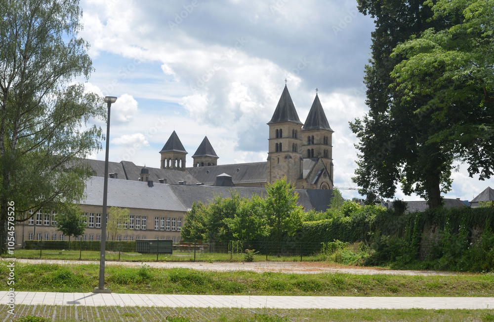 Echternach, Luxemburg, Saint Willibrord Basilika and Monastery