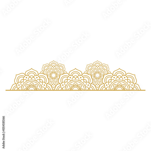 Mandala Frame Gold Vector Design Collection