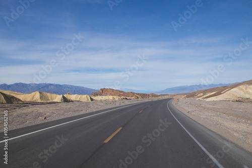 Road leading into Death Valley National Park, California