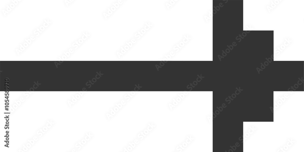 Fototapeta premium Pixel Arrow Line