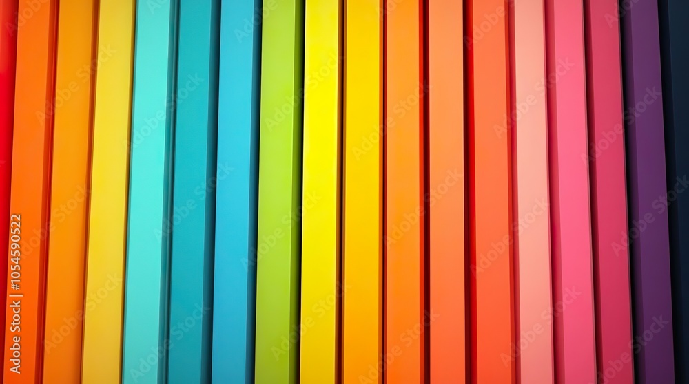 Colorful Vertical Wooden Planks Background Colorful Vertical Wooden Planks Background