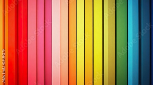 Colorful Vertical Wooden Planks Background