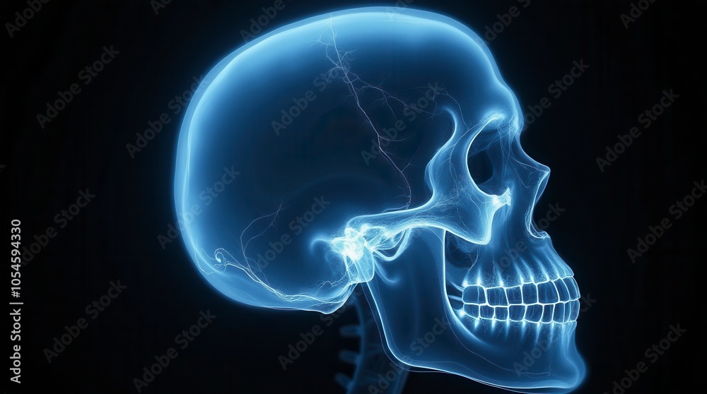 Skull Xray Scan Print Skull Xray Scan Print
