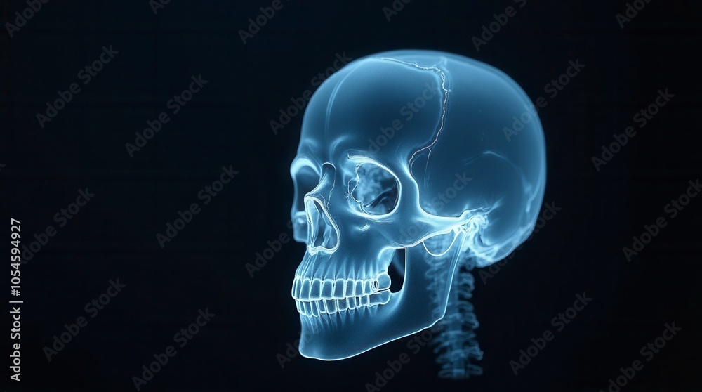 Skull Xray Scan Print Skull Xray Scan Print