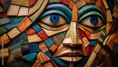 Tribal mask landscape collection 6/7