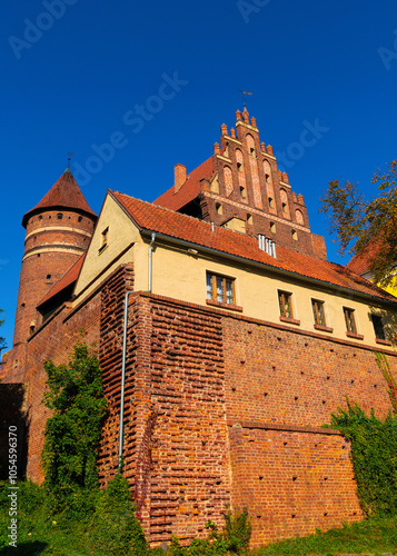 Medieval gothic castle in Olsztyn, Poland