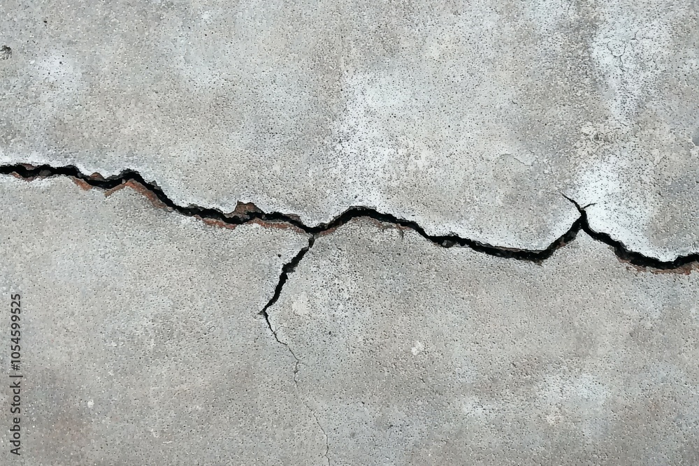 Crack in concrete. Background or backdrop with copy space Crack in concrete. Background or backdrop with copy space